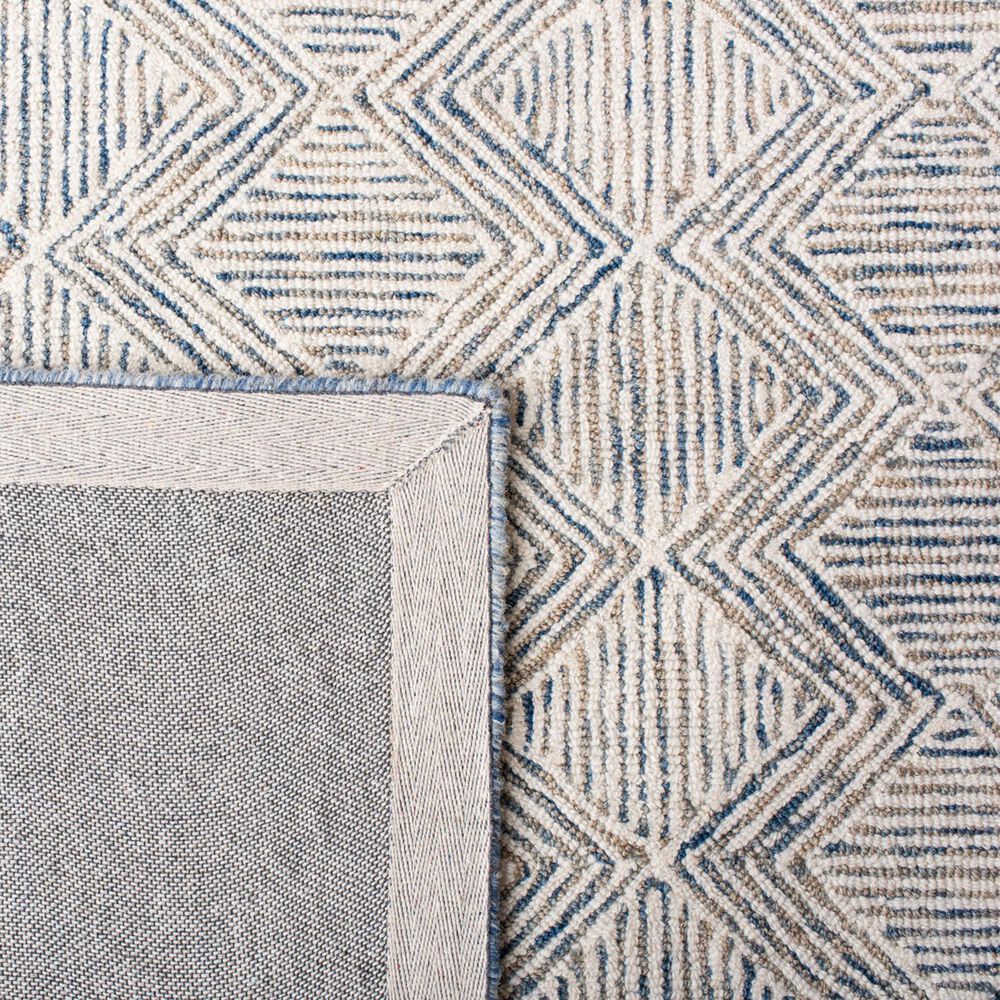 Safavieh Micro-Loop MLP538M 10&#39; x 14&#39; Blue and Ivory Area Rug, , large