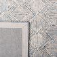 Safavieh Micro-Loop MLP538M 10" x 14" Blue and Ivory Area Rug, , large
