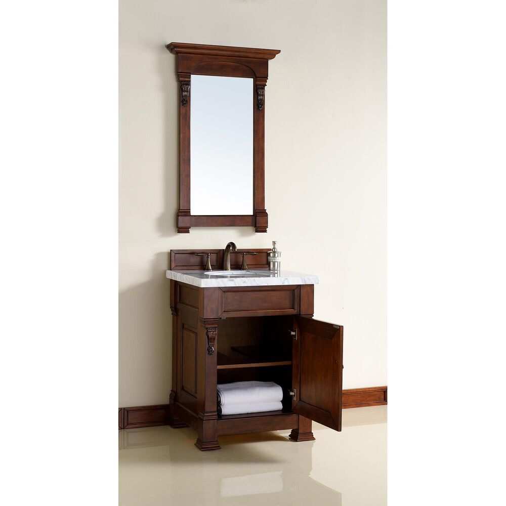 James Martin Vanities Brookfield 26&quot; Mirror in Warm Cherry, , large