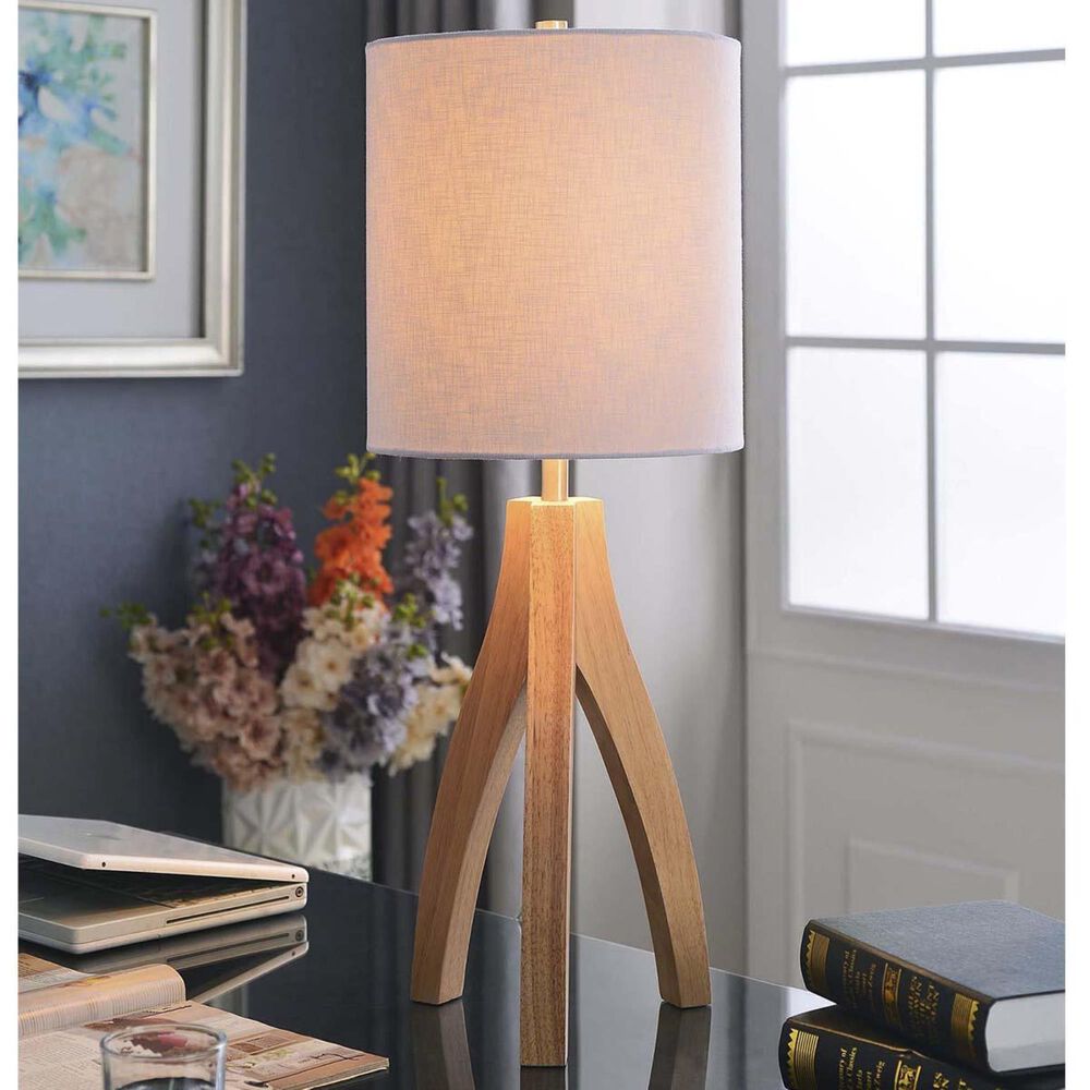 Kenroy Haley 26.5" Table Lamp in Wood Grain, , large