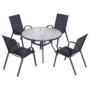 Redline Creation Inc. 5-Piece Patio Dining Set in Black, , large
