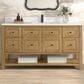 James Martin Vanities Breckenridge 60" Single Bathroom Vanity in Light Natural Oak with Single Hole 3 cm White Zeus Quartz Top and Rectangular Sink, , large