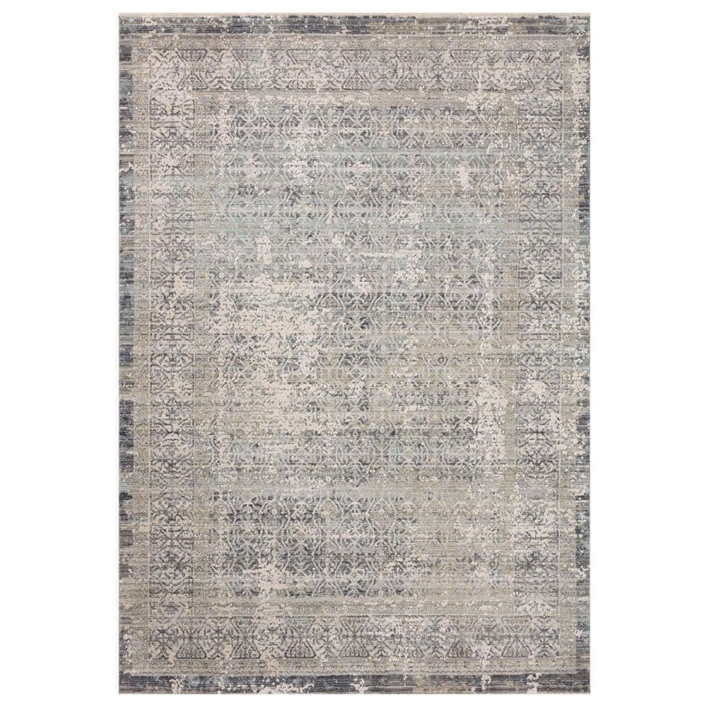 Amber Lewis x Loloi Alie 5"3" x 7"9" Sky and Stone Area Rug, , large