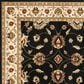 Safavieh Lyndhurst LNH553 2"3" x 12" Black and Ivory Runner, , large
