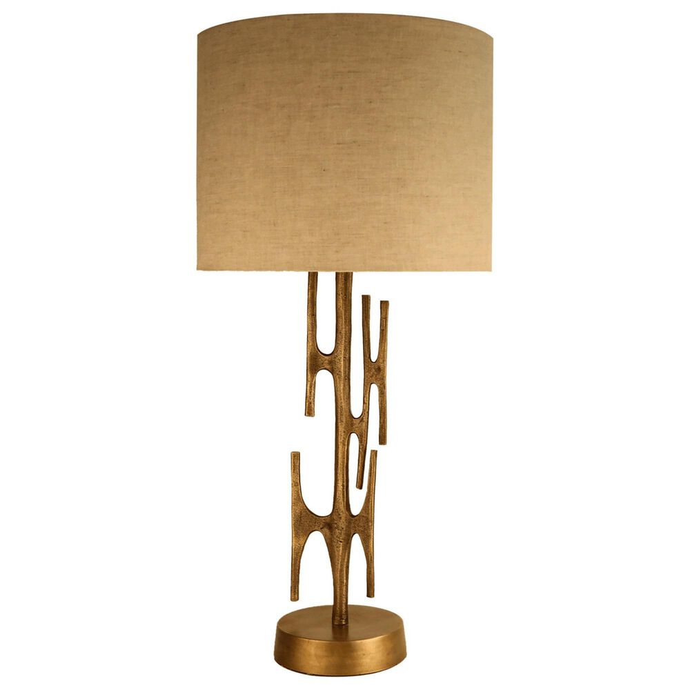 LH Imports Skye Niko Table Lamp in Antique Brass, , large