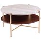 Southern Enterprises Ardmillan Coffee Table in Brass, Tobacco, and White, , large