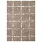 Angela Rose Amira 9"2" x 12"6" Khaki and Ivory Area Rug, , large