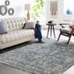 Surya Mirabel 10" x 14" Navy, Denim, Cream, Brown, Saffron, Taupe and Gray Area Rug, , large