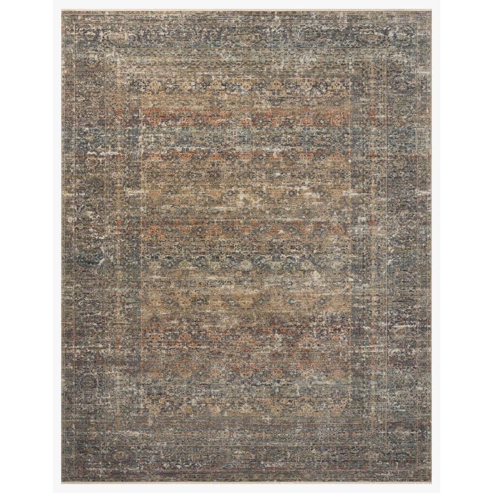 Loloi Heritage 13" x 16" Midnight and Multicolor Area Rug, , large