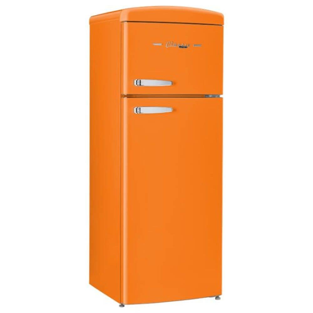 Unique Appliances Classic Retro 7.5 Cu. Ft. Top Freezer Refrigerator in Creamsicle Orange, , large