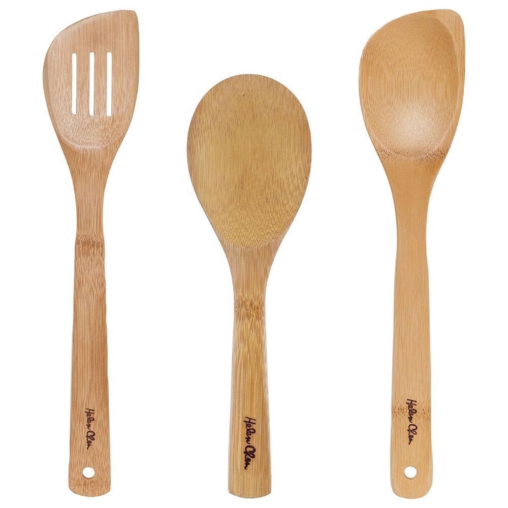 Helen&#39;s Asian Kitchen 3-Piece Bamboo Stir Fry Tools Set in Brown, , large