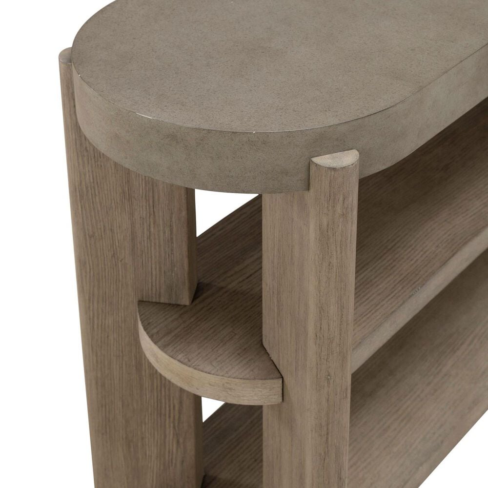 Belle Furnishings Affinity Sofa Table in Dusty Taupe and Concrete, , large