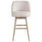 Armen Living Sadie 30" Swivel Bar Stool in Washed Wood, , large