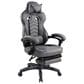 Rta Products Llc Fully Reclining Executive Office Chair with Footrest in Black and Grey, , large
