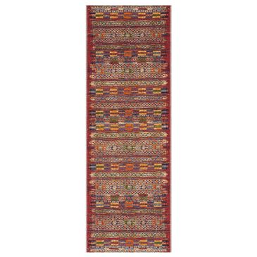 Loloi Mika 2"5" x 11"2" Red and Multicolor Performance Runner, , large