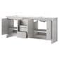 Lexora Home Lafarre 80" Double Bathroom Vanity in White with 2 cm White Cultured Marble Top and Rectangular Sinks, , large