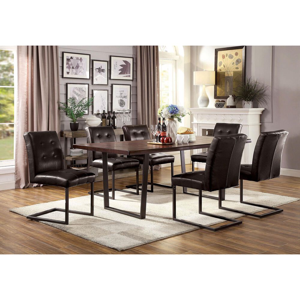 Furniture of America Brady Dining chair in Brown &#40;Set of 2&#41;, , large