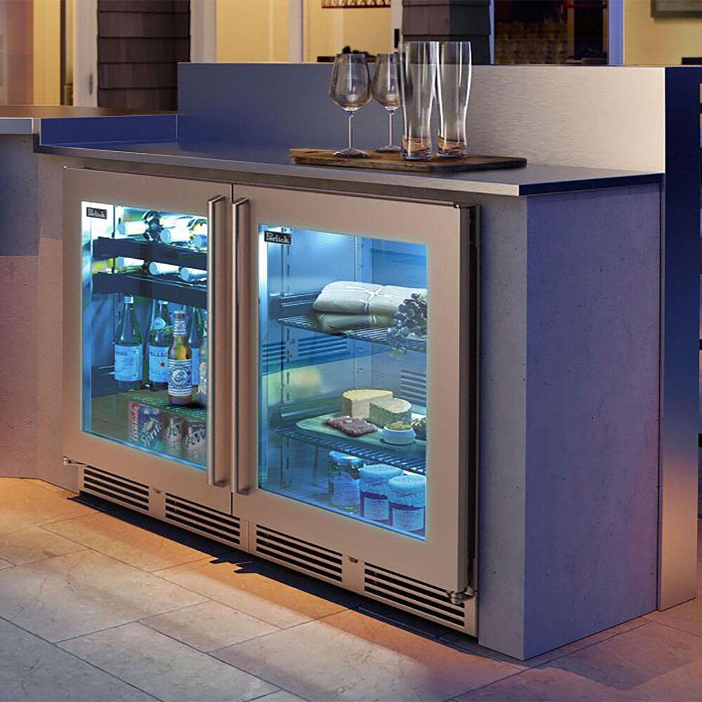 Perlick 3.1 Cu. Ft. Signature Marine-Coastal Shallow Depth Right Hinge Refrigerator with Solid Door in Panel Ready, , large
