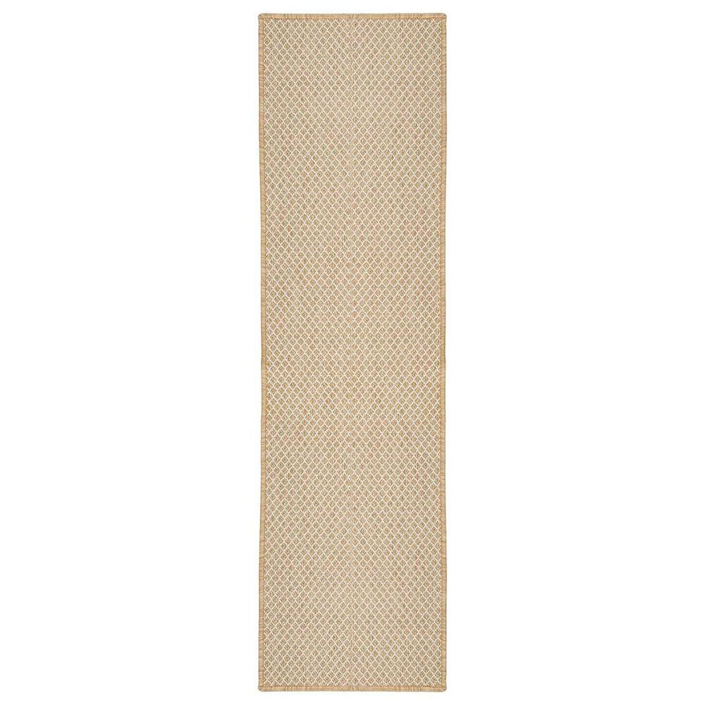 Nourison Courtyard Natural 2&#39; x 6&#39; Indoor/Outdoor Runner, , large