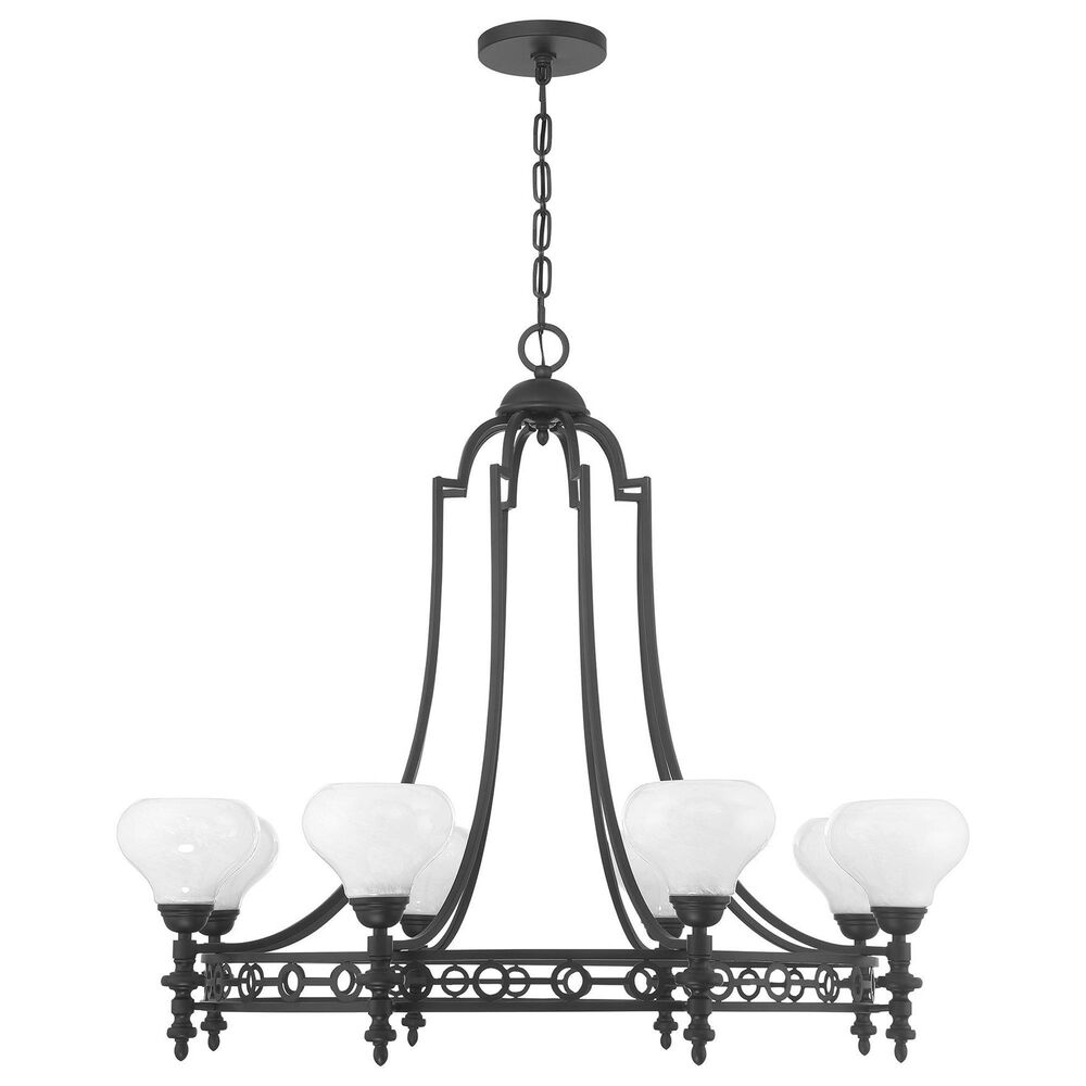 Savoy House Allston 8-Light Chandelier in Matte Black, , large