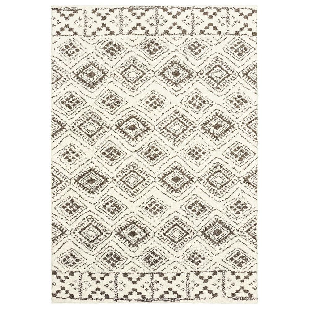 Oriental Weavers Verona 1330W 9"10" x 10"10" Ivory and Brown Area Rug, , large