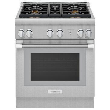 Thermador 30" Pro Harmony Standard Depth Dual Fuel Range in Stainless Steel, , large