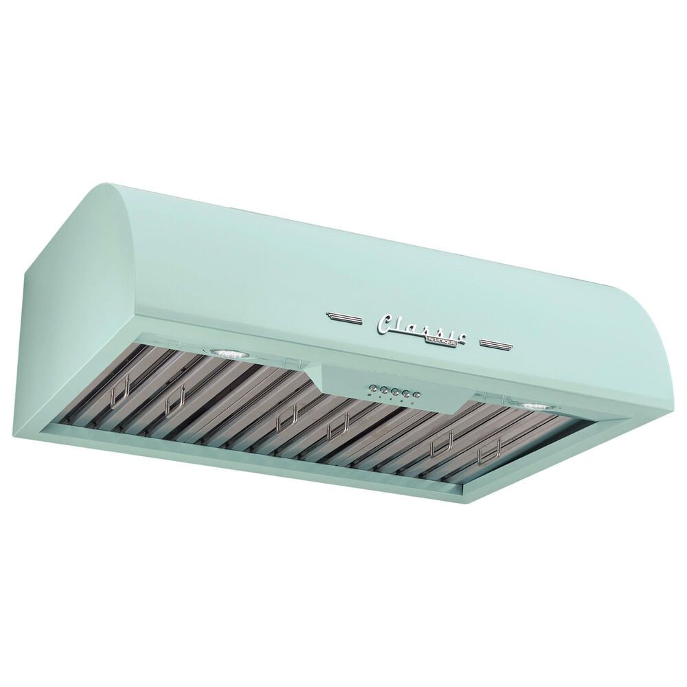 Unique Appliances Classic Retro 30" Under Cabinet Range Hood in Summer Mint Green, , large