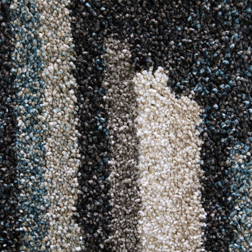 Feizy Richmond Navy and Gray 2&#39;6&quot; x 7&#39;3&quot; Runner, , large