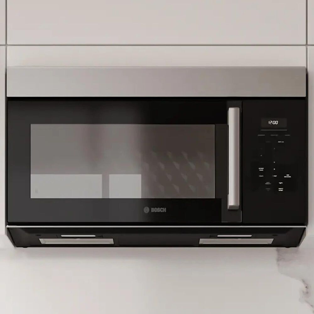 Bosch 100 Series 1.7 Cu. Over-The-Range Microwave in Stainless Steel, , large