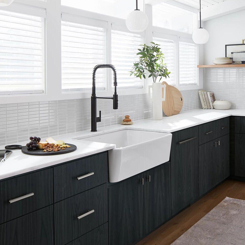 Kohler Ironridge 34" Undermount Single-Bowl Farmhouse Kitchen Sink in White, , large