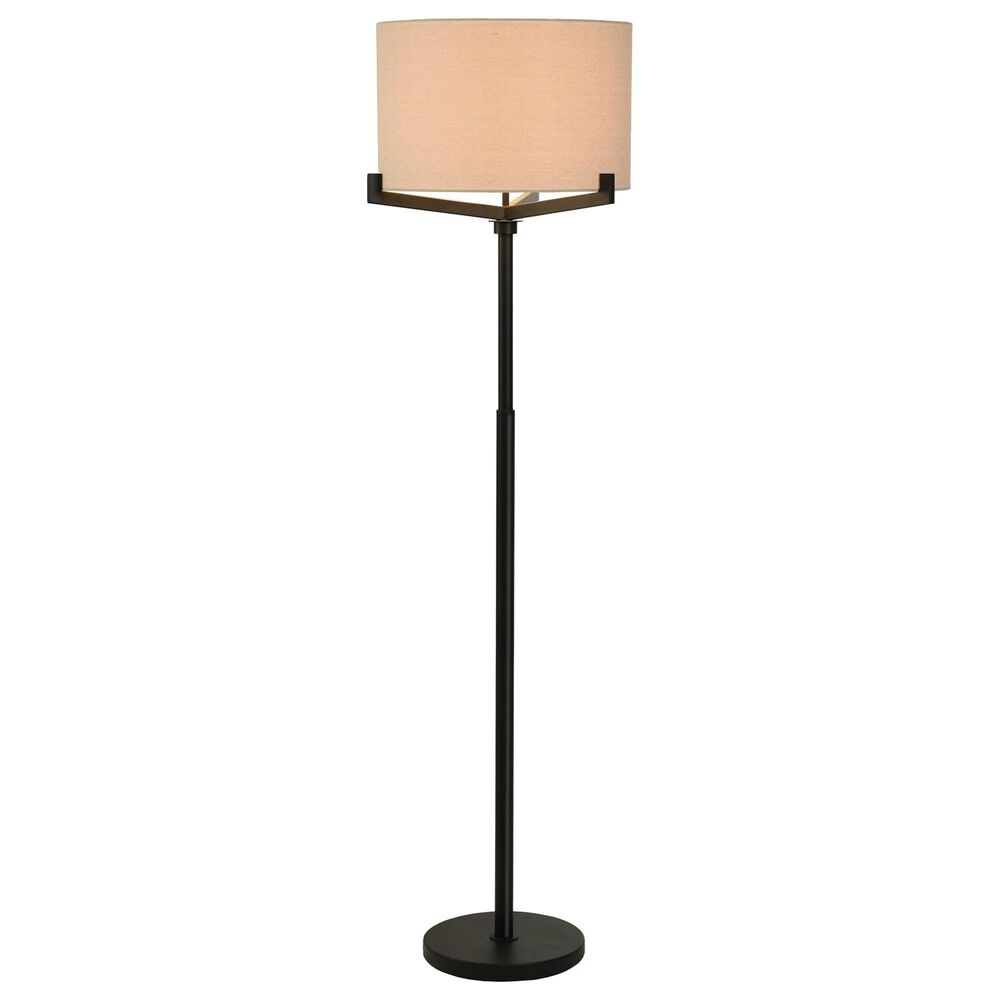 Flair Industries Floor Lamp with Multi Arm Supported Shade in Brushed Black, , large