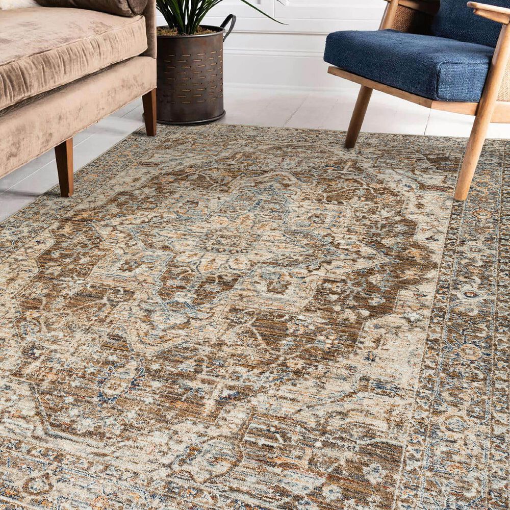 Dalyn Rug Company Bergama 3&#39; x 5&#39; Mocha Area Rug, , large