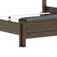 Ashley Queen Bed and Two Nightstands in Medium Brown, , large