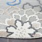 Safavieh Cabana 6"7" Round Grey and Blue Area Performance Rug, , large