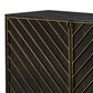Blue River Monaco Sideboard in Black and Antique Gold, , large