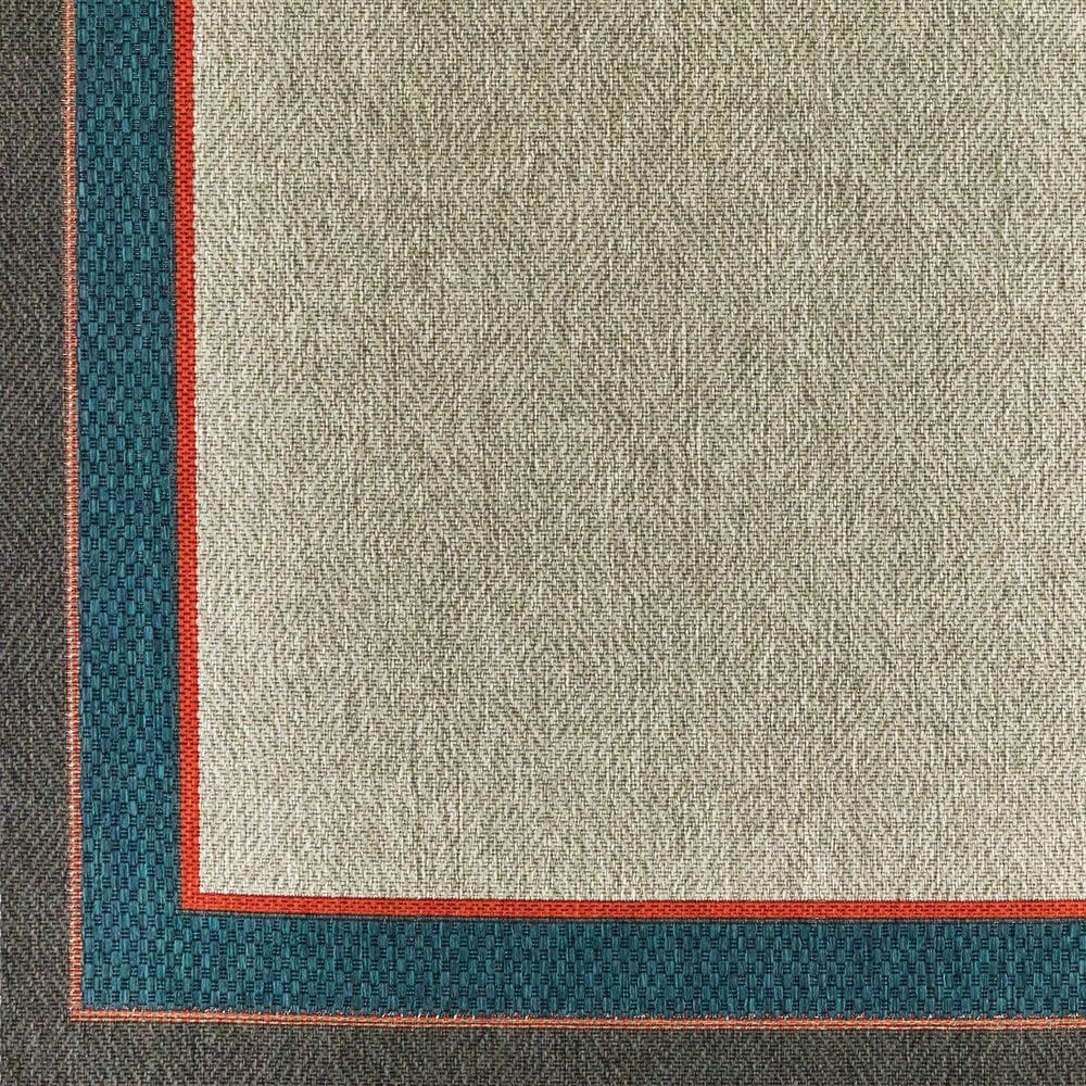 Oriental Weavers Latitude Grey 3'3" x 5' Indoor/Outdoor Area Rug, , large