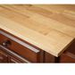 Crosley Furniture Natural Wood Top Kitchen Cart in Vintage Mahogany, , large