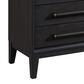 Sterling Timber Elure Queen Waterfall Panel Bed with 2 Nightstands in Peppercorn, , large