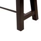 Hearth and Haven Outdoor Dining Backless Bench in Teak and Black, , large