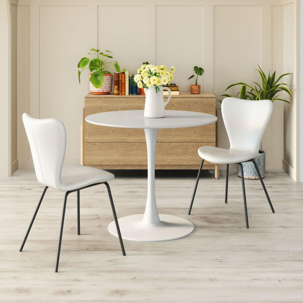 Zuo Modern Opus Dining Table in White - Table Only, , large