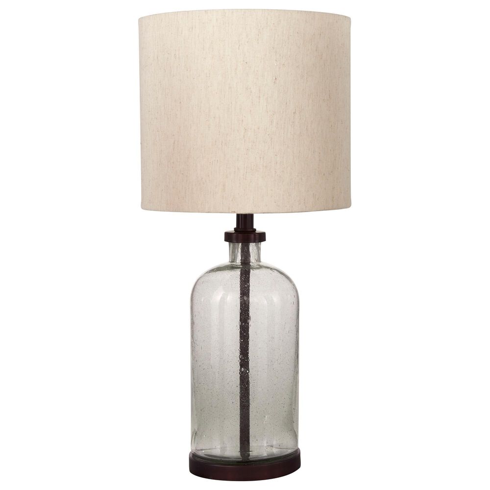 Ashley Bandile Table Lamp in Clear and Bronze, , large
