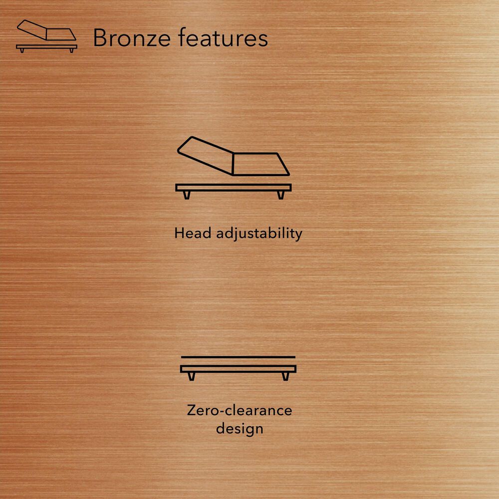 SERTA Split California King Bronze Baselogic Adjustable Base, , large