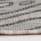 Central Oriental Melbourne Daylan 7"10" x 9"10" Vanilla and Lagoon Area Rug, , large