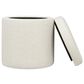 Jennifer Taylor Home Brandy Ottoman with Storage in Flax White, , large