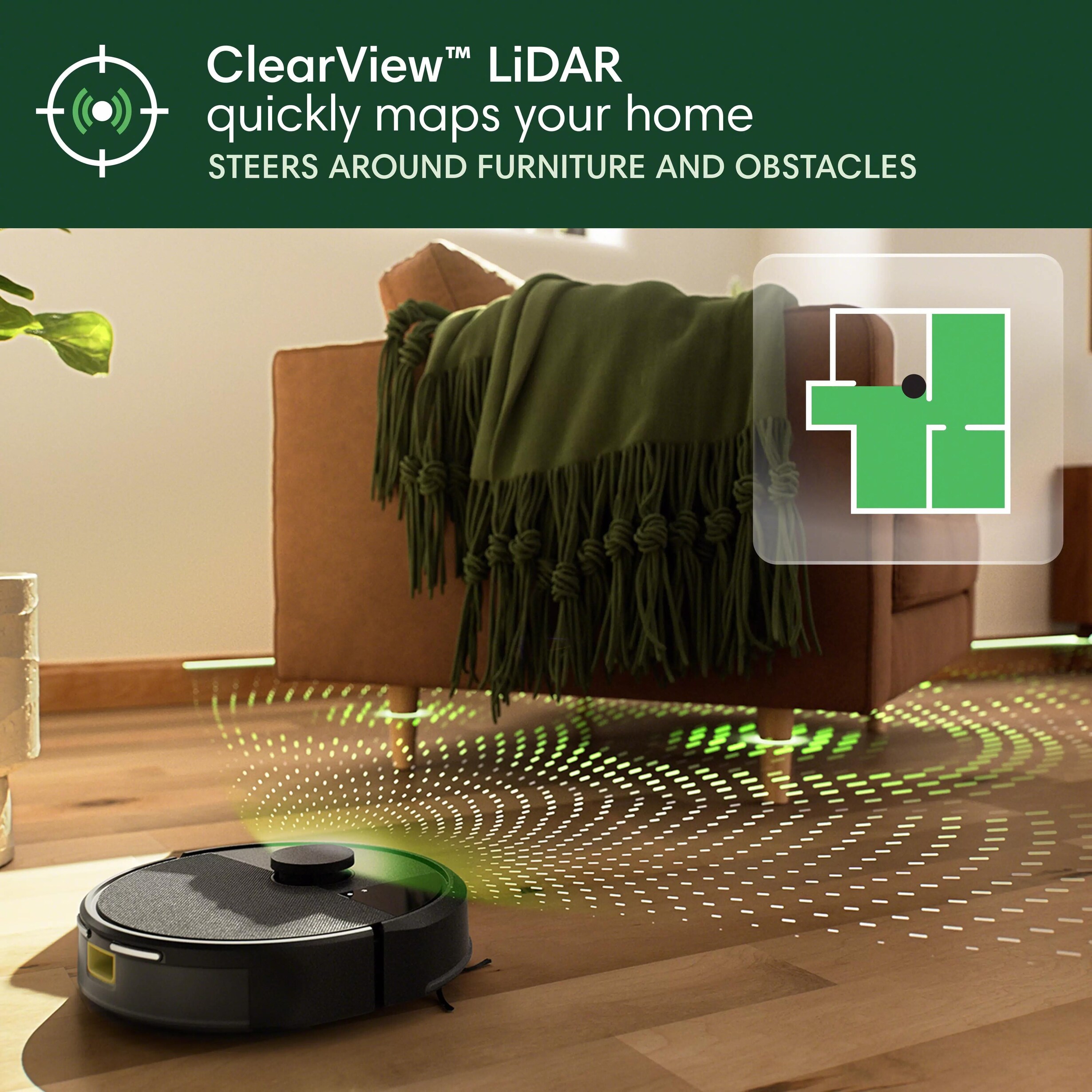 iRobot Roomba Plus 105 Vac Robot Vacuum in Black