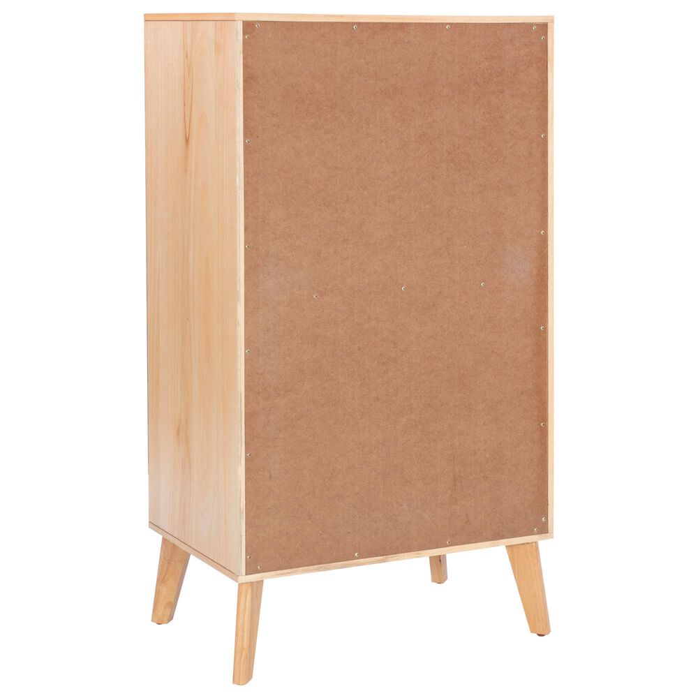 Linon Home Decor Collett 5-Drawer Chest in Natural, , large