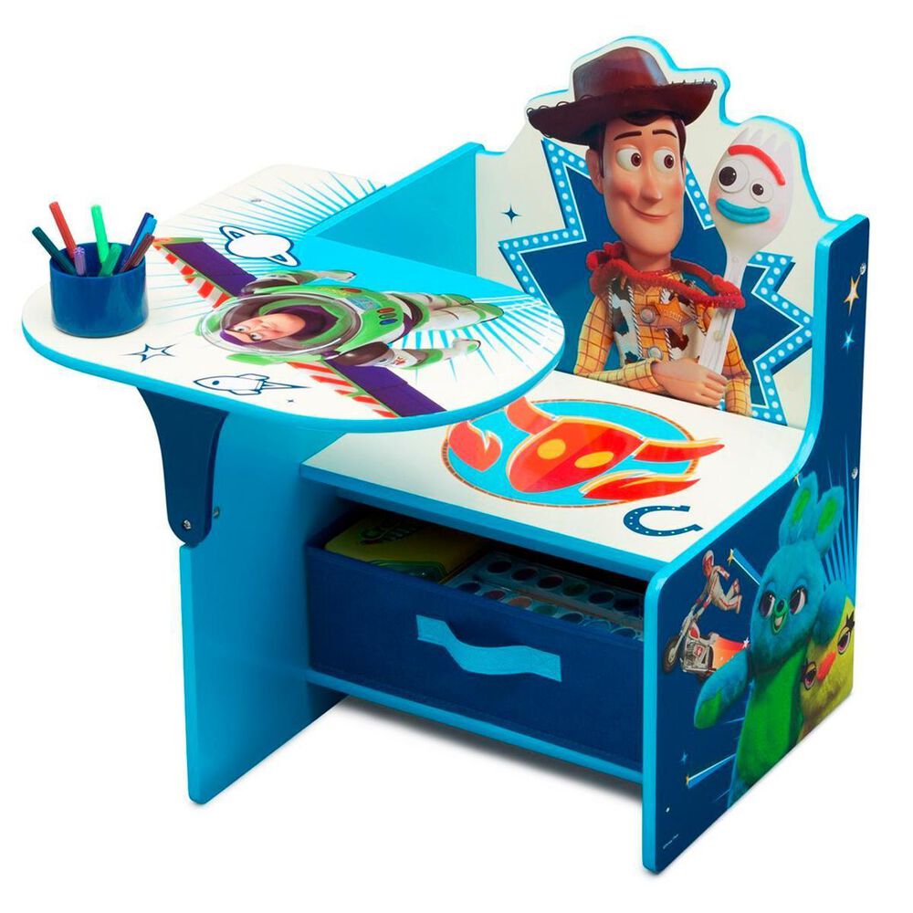 Delta Toy Story 4 Chair Desk with Storage Bin in Blue | Nebraska ...