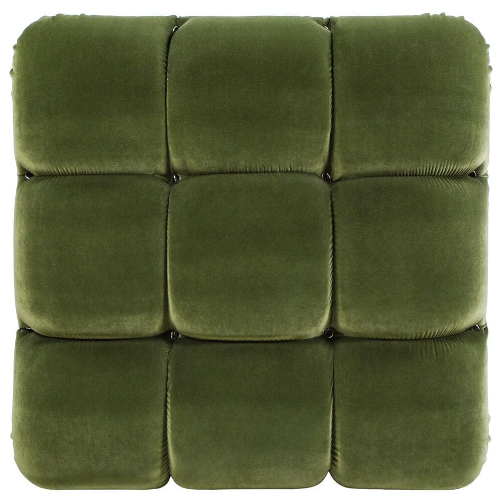 Jennifer Taylor Home Marcel Cocktail Ottoman in Olive Green, , large