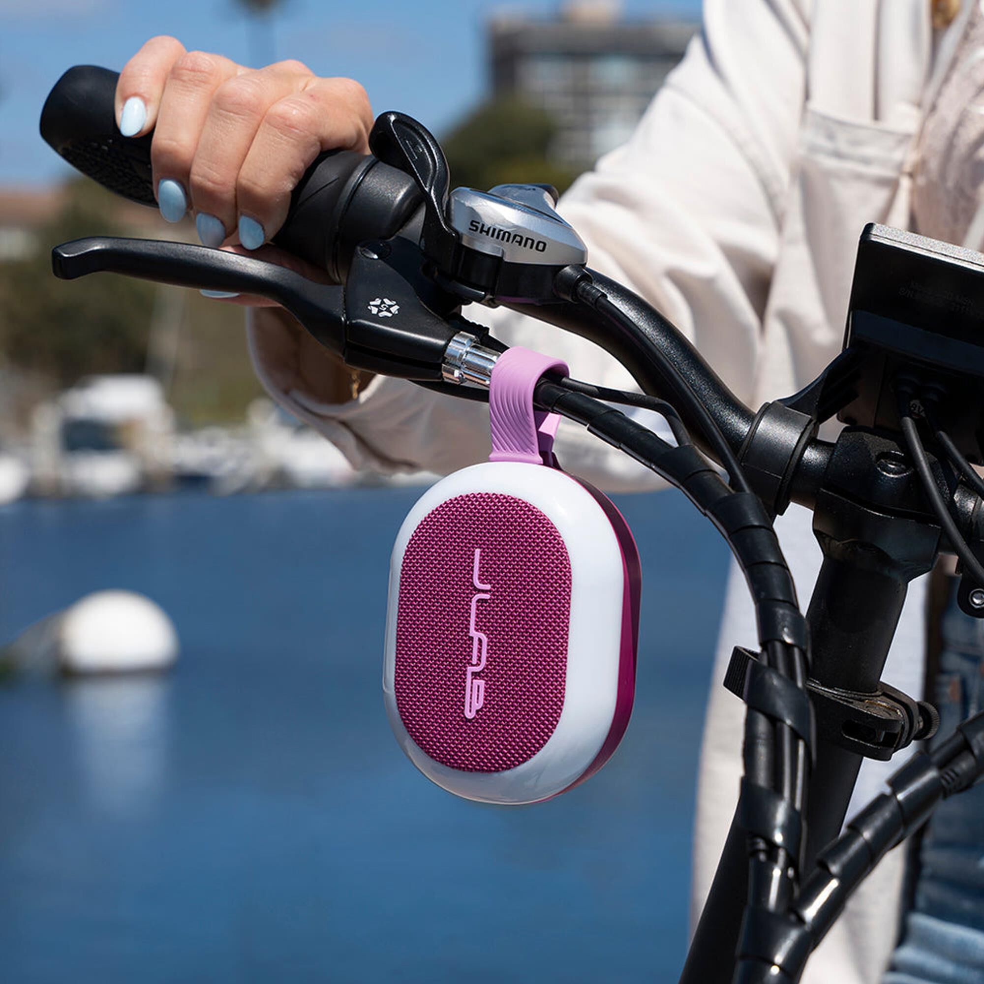 JLab Pop Party Ultra-Portable Bluetooth Speaker in Mulberry