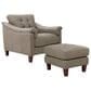Italiano Furniture Ellis Accent Chair and Ottoman in Green Pea, , large